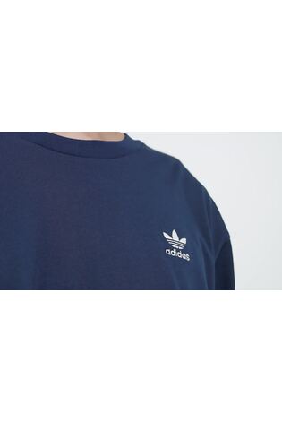 Marinha - Camiseta oversized adidas Originals - Imagem 2 de 7