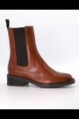 Dune London Natural Peanuts Square Toe Clean Chelsea Boots - Image 2 of 6