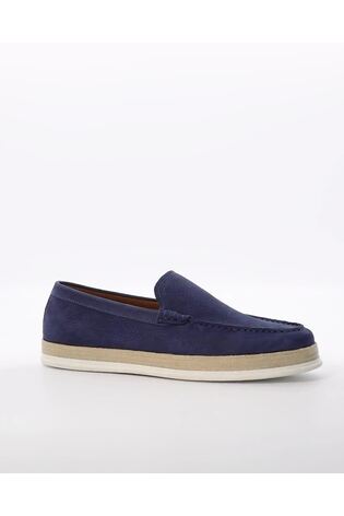 Dune London Blue Bountii Detail Classic Espadrilles - Image 2 of 7