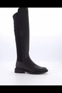Dune London Black Text Under The Knee 50/50 Boots - Image 2 of 6