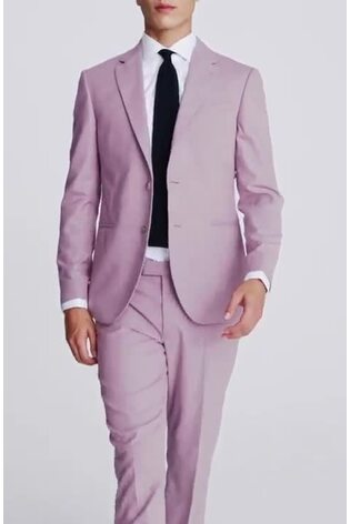 MOSS Slim Fit Pink Quartz Jacket