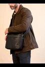 Lakeland Leather Black Small Keswick Messenger Bag - Image 2 of 9