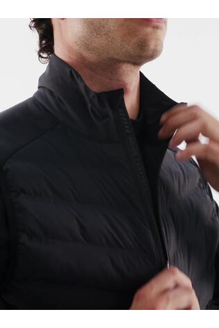 Reiss | Castore Hybrid Quilted Gilet in Black - Image 2 of 12