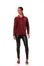 Roman Red Shimmer Textured Stretch Shirt - Image 2 of 6