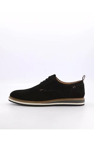 Dune London Black Standard Fit Blaksley Plain Toe Hybrid Sole Shoes