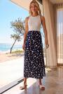 Roman Blue Spot Print Maxi Skirt - Image 2 of 5