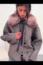BHOEM Multi Checked Jacket with Wool and Detachable Faux Fur Collar - Image 2 of 6
