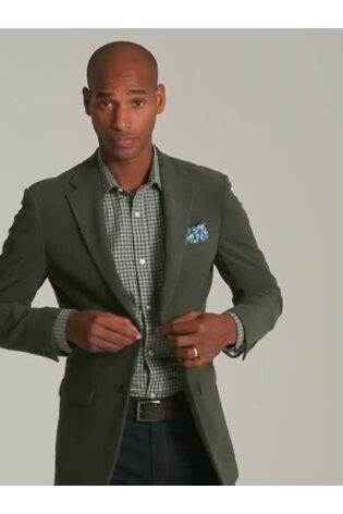 Skopes Green Putnam Tailored Fit Soft Touch Jacket - Image 2 of 7