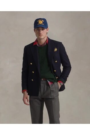 Polo Ralph Lauren Green Wool Cashmere Cable Knit Crew Neck Jumper - Image 2 of 6 Polo Ralph Lauren Green Wool Cashmere Cable Knit Crew Neck Jumper - Image 2 of 6
