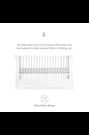 CuddleCo White Clara Cot Bed - Image 2 of 5