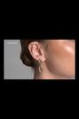 Karen Millen Gold Tone Gold Tone Woven Link Drop Earrings - Image 2 of 6