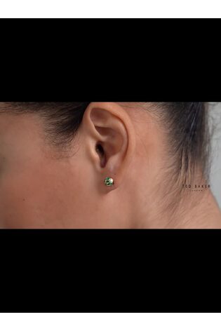 Ted Baker Gold Gemme: Crystal Gem Cluster Stud Earrings - Image 2 of 5
