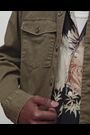 AllSaints Green 100% Cotton Spotter Military Shirt - Image 2 of 8