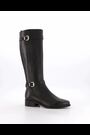 Dune London Black Regular Fit Tepi Branded Trim Knee High Boots - Image 2 of 6