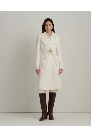 Lauren Ralph Lauren Belted Wool Blend Wrap Coat - Image 2 of 10