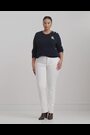 Lauren Ralph Lauren Curve Montiva Cable Knit Logo 100% Cotton Jumper - Image 2 of 9