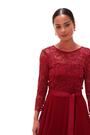 Roman Red Petite Lace Contrast Bodice Dress - Image 2 of 6