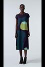 leem Grey Printed Plisse Midi Dress - Image 2 of 6