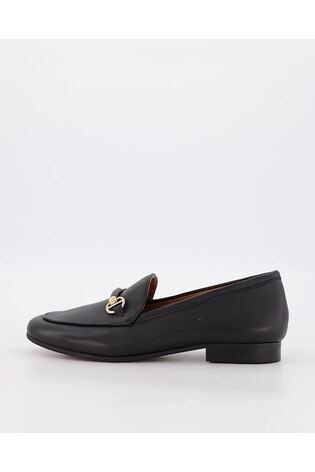 Dune London Black Grandeur Snaffle Slim Sole Loafers - Image 2 of 6