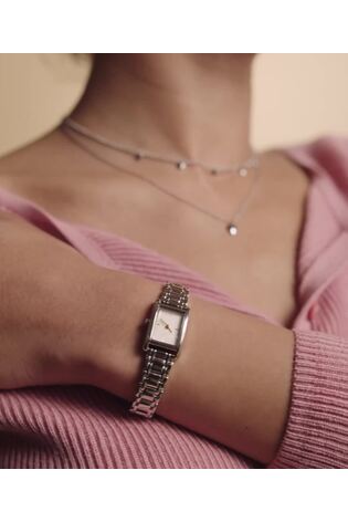 Olivia Burton Silver Tone 16x24mm Petit Grove Stainless Steel Watch - Image 2 of 8