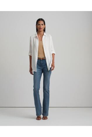 Lauren Ralph Lauren Dark Blue Wash High Rise Boot Jeans - Image 2 of 8