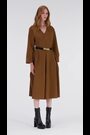 leem Brown Belted Panelled Dress - Image 2 of 6