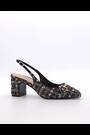 Dune London Black Choices Bouclé Slingback Shoes - Image 2 of 6