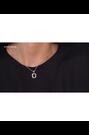Karen Millen Gold Tone Crystal Chain Link Pendant Necklace - Image 2 of 6