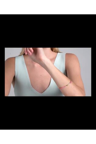 Kullanvärinen/Vaaleanpunainen - Ted Baker Roley Classic -ranneke, ohut väriemaloitu emalirannekoru - Kuva 2 / 6