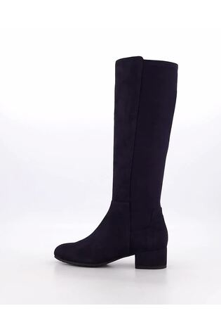 Dune London Blue Standard Fit Tayla Smart Stretch High Leg Boots - Image 2 of 6