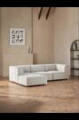 Casual Boucle Oyster Single Corner Piece Alba Modular Sofa - Image 2 of 11
