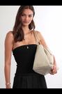 Katie Loxton White Oyster Nova Hand Woven Large Shoulder Bag - Image 2 of 7