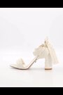 Dune London Cream Melodies Bridal Pleat Mesh Sandals - Image 2 of 6