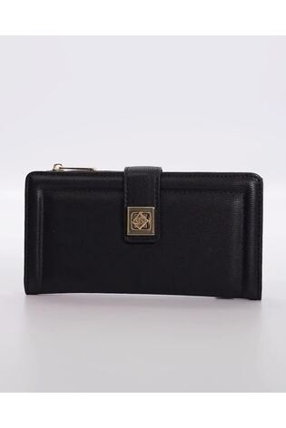 Dune London Black Klints Large Turnlock Detail Purse - Image 2 of 7