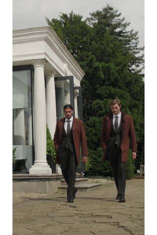 Harry Brown Brown George Wool Melton Coat with Funnel Neck - Image 2 of 9