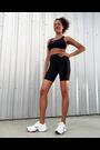 Nike Black Universa Medium Support High Waisted 8 Cycling Shorts With Pockets - Image 2 of 11