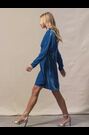 Ro&Zo - Blue Velvet Short Dress - Image 2 of 4