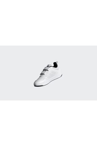 adidas White/Black Hook and Loop Tensaur Sport 3.0 Junior Trainers - Image 2 of 11