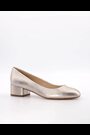 Dune London Gold Regular Fit Bracket Low Heel Comfort Court Shoes - Image 2 of 6