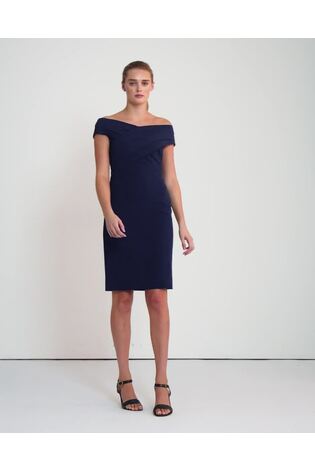 Lauren Ralph Lauren Navy Blue Irene Strapless Cocktail Dress - Image 2 of 7 Lauren Ralph Lauren Navy Blue Irene Strapless Cocktail Dress - Image 2 of 7