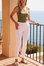 Roman White 31'' Denim Stretch Legging - Image 2 of 7