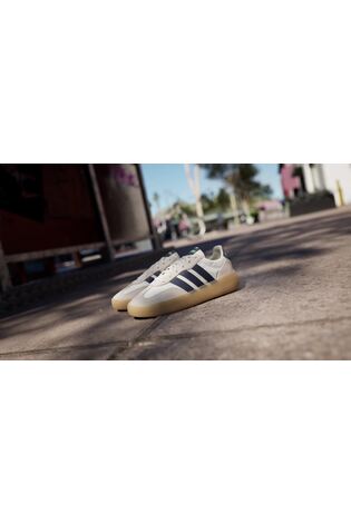 adidas White Barreda Decode Lace Junior Trainers - Image 2 of 11