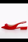 Dune London Red Horizonn Bead Trim Slingback Shoes - Image 2 of 7