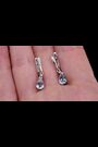 The Diamond Store 9K White Gold Stellato Blue Topaz and 0.03ct Diamond Earrings - Image 2 of 6