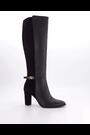 Dune London Black Solia Clean Smart High Boots - Image 2 of 5