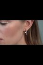 Karen Millen Small Crystal Hoop Earrings - Image 2 of 6