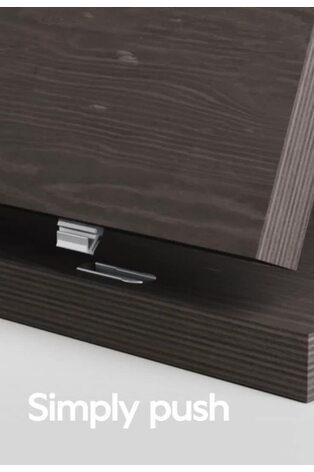 Dark Grey Ezra Oak Effect Large Sideboard - Image 2 of 11