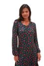 Roman Blue Floral Stretch Swing Dress - Image 1 of 1