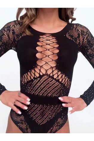 Ann Summers Black Paisley Diamanté Body - Image 2 of 5