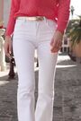 Sosandar Pink Diagonal Pointelle Fine Knit Jumper - Image 2 of 6